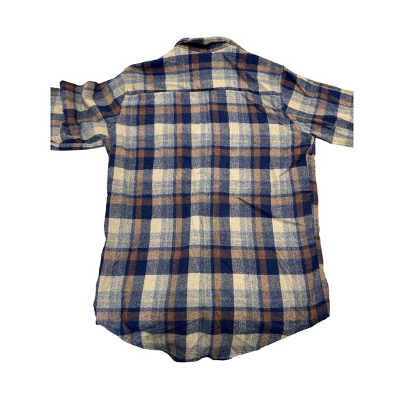 Vintage 90s Williams Bay Men's Plaid Button Up Shirt Medium Flannel Wool Blend - Picture 8 of 9